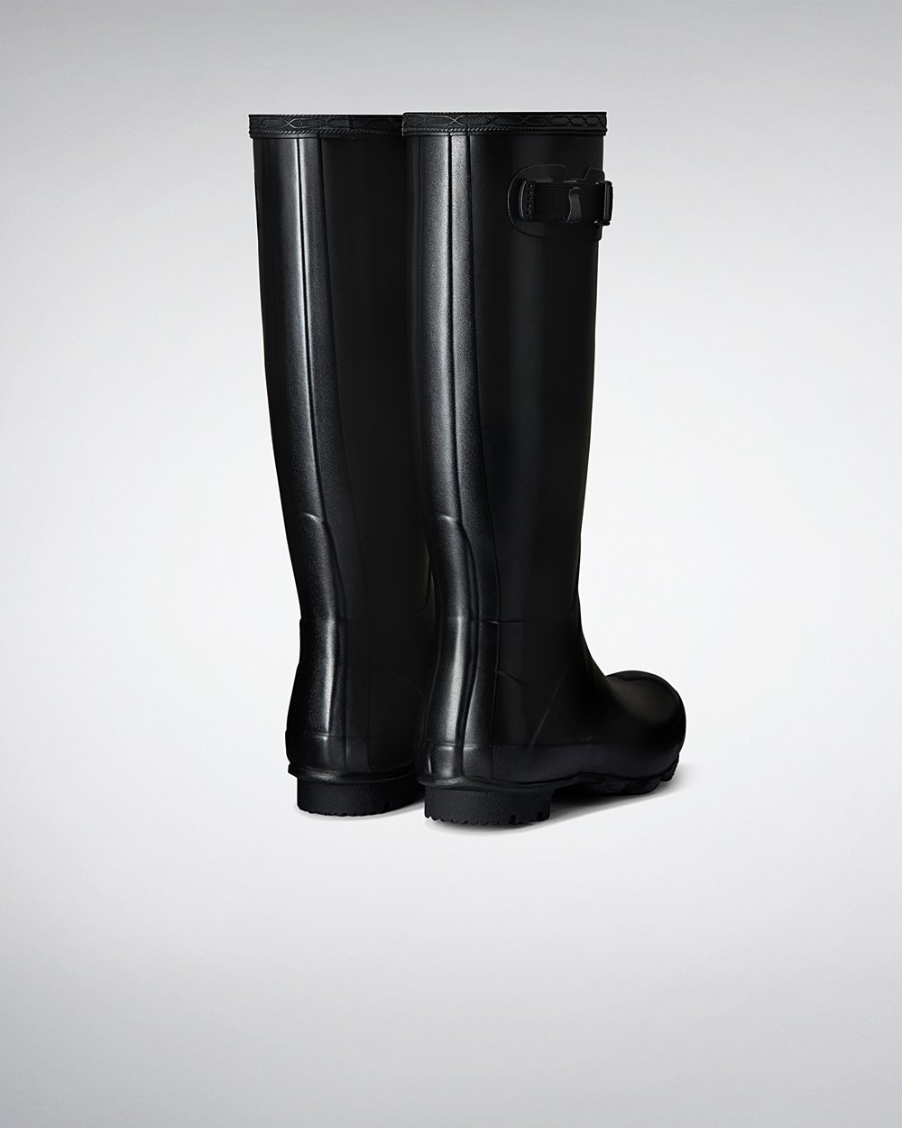 Women Hunter Norris Field | Tall Rain Boots Black | NZ-97035-TUEQ